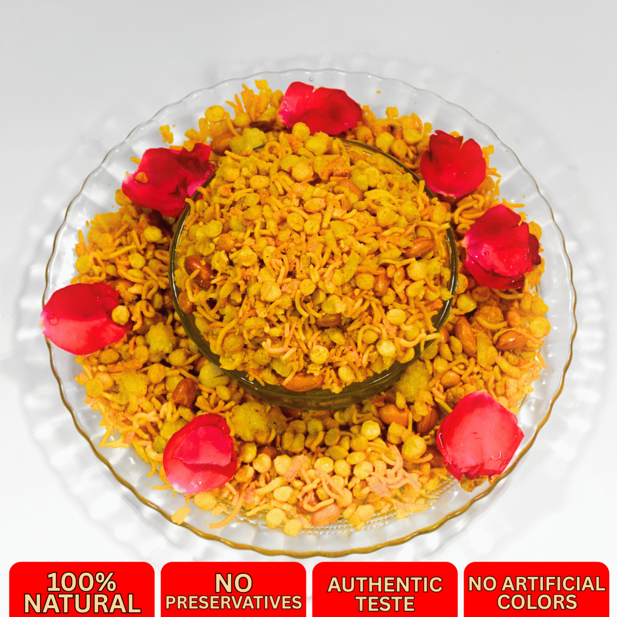Namkeen Combo – Salty Gujiya & Spicy Mixture | Handcrafted Bihari Snacks with Desi Spices | Crispy, Chatpata & Preservative-Free - Image 2