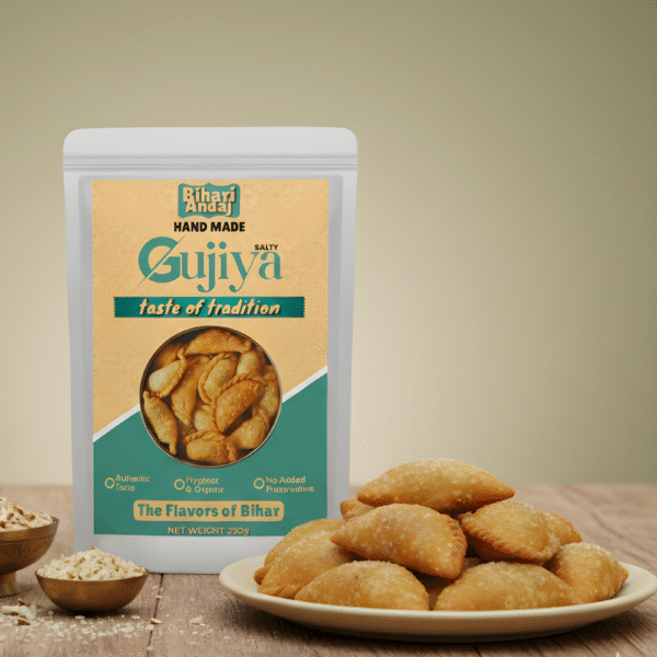 Namkeen Gujiya – Savoury Handcrafted Snack | Stuffed with Spiced Chana Dal, Curry Leaves & Desi Masala | Crispy & Preservative-Free